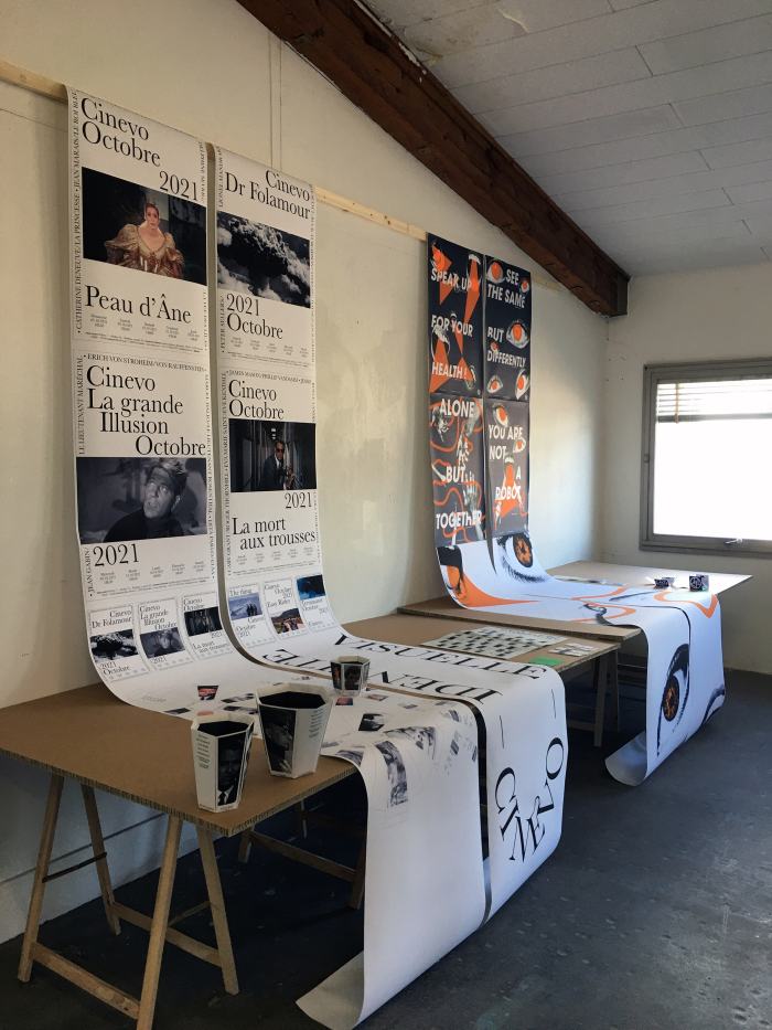 Vue des travaux de graphisme. Photo: EDHEA